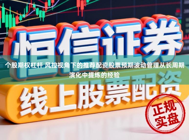 个股期权杠杆 风控视角下的推荐配资股票预期波动管理从长周期演化中提炼的经验
